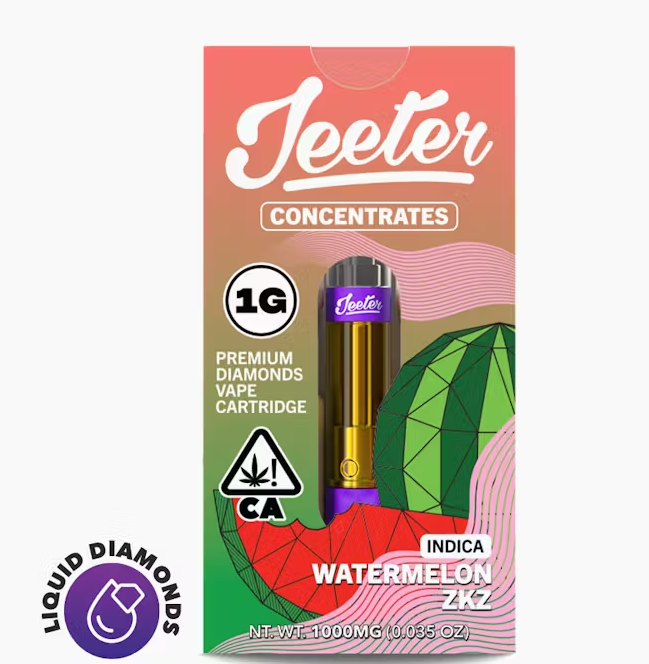Jeeter Watermelon ZKZ 1g Liquid Diamonds Cartridge