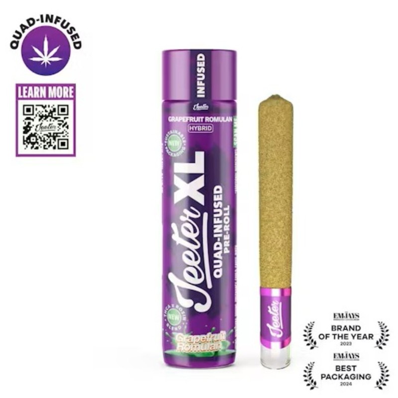 Jeeter XL Grapefruit Romulan (H) Rosin Infused Preroll 2g