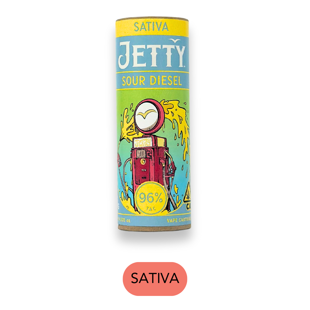 Jetty - High THC - Sour Diesel - Vape Cart - 1.0g