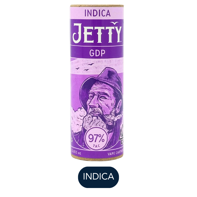 Jetty - High THC - Granddaddy Purp - Vape Cart - 1.0g