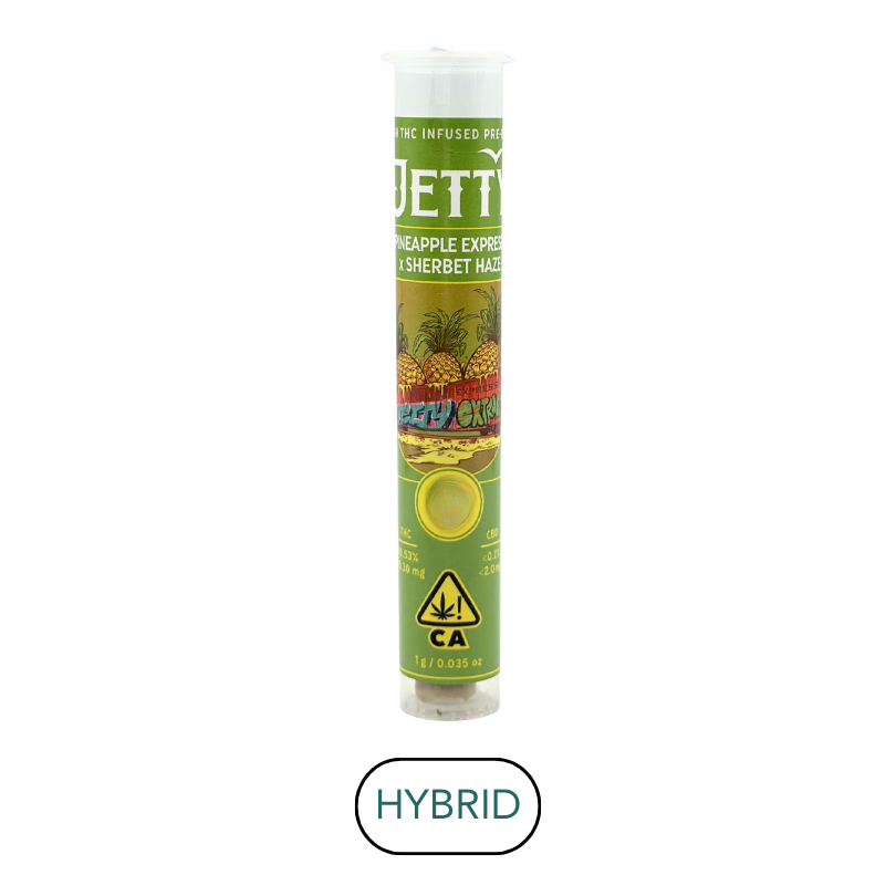 Jetty - High THC - Pineapple Express x Sherbet - Infused Preroll - 1.0g