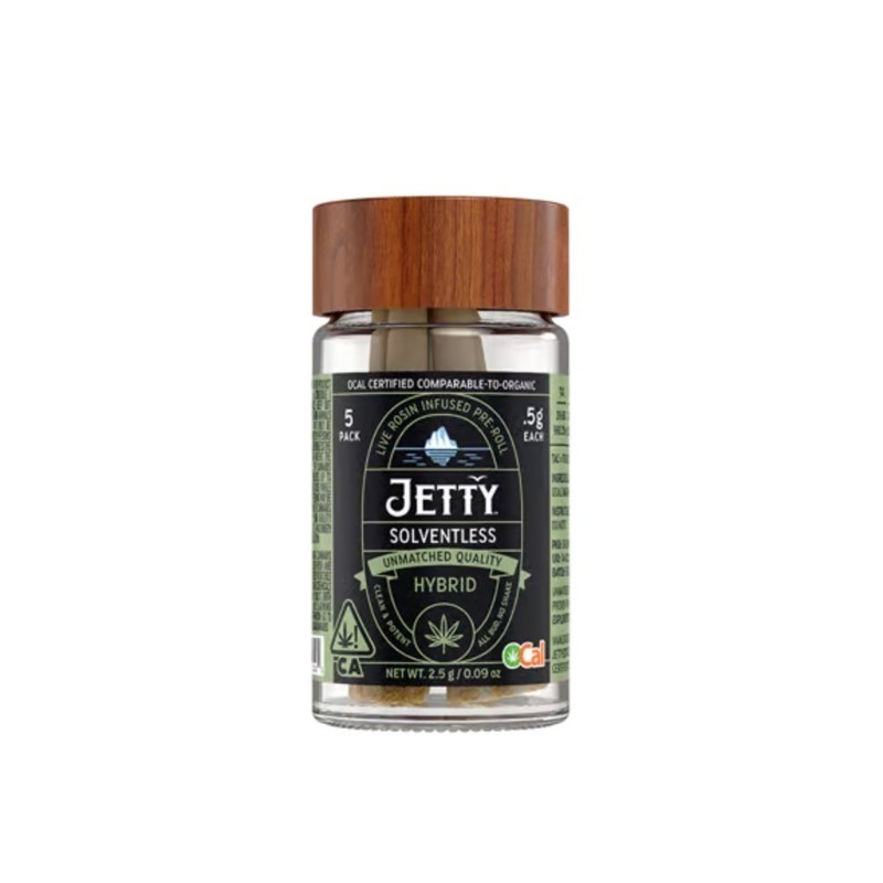 Jetty Sour Diesel x Durban Poison (S) Rosin Preroll 5pk 2.5g