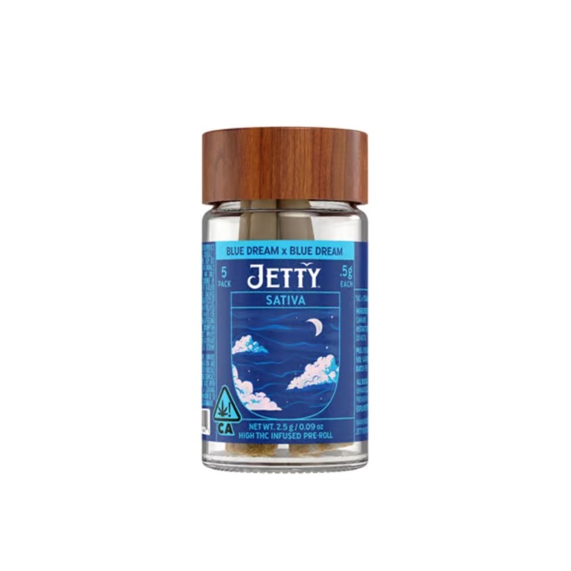 Jetty Super Silver Haze x Lemon Thai (S) LR Preroll 5pk 2.5g