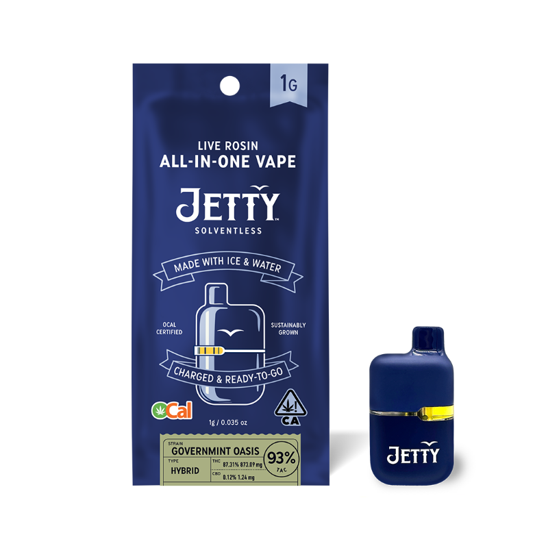 Jetty Governmint Oasis (H) Rosin AIO 1g