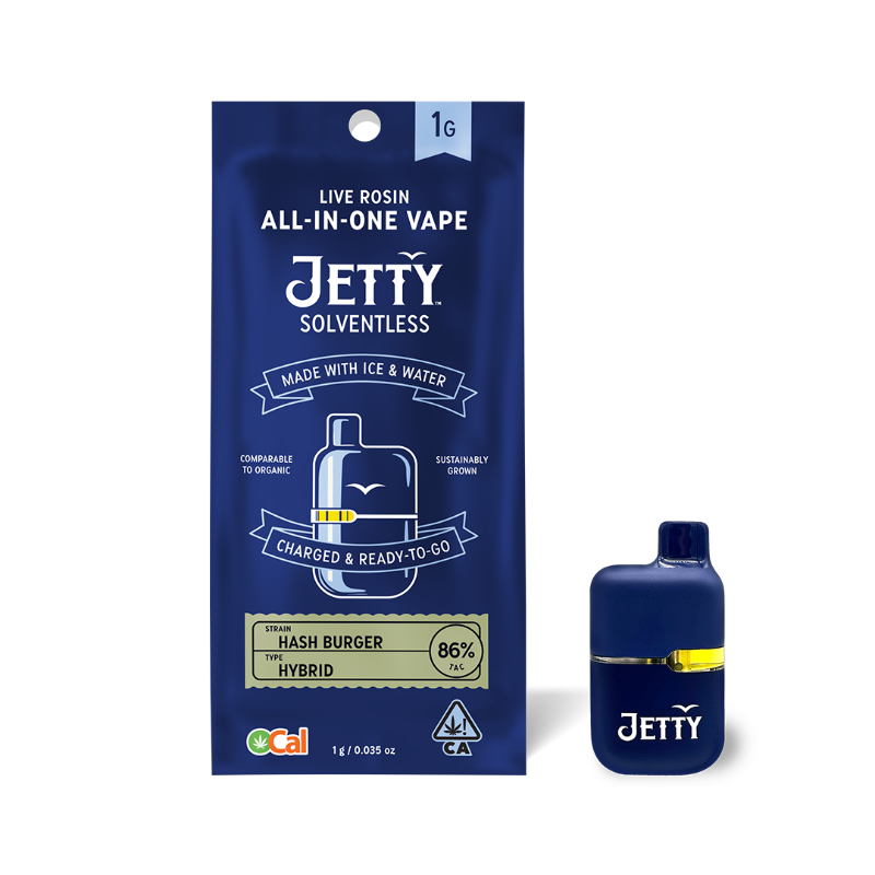 Jetty Hash Burger (H) Rosin AIO 1g