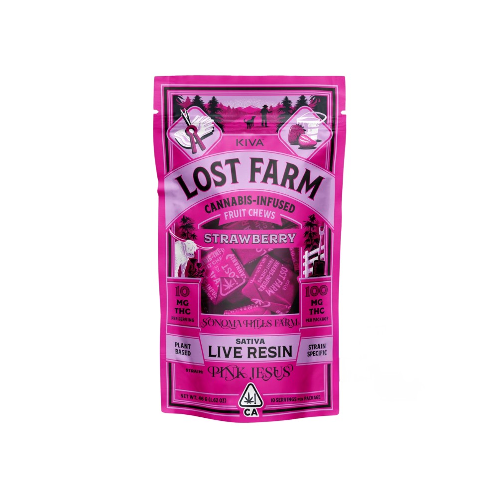 Kiva: Lost Farm Chews - Strawberry - Kiva Confections
