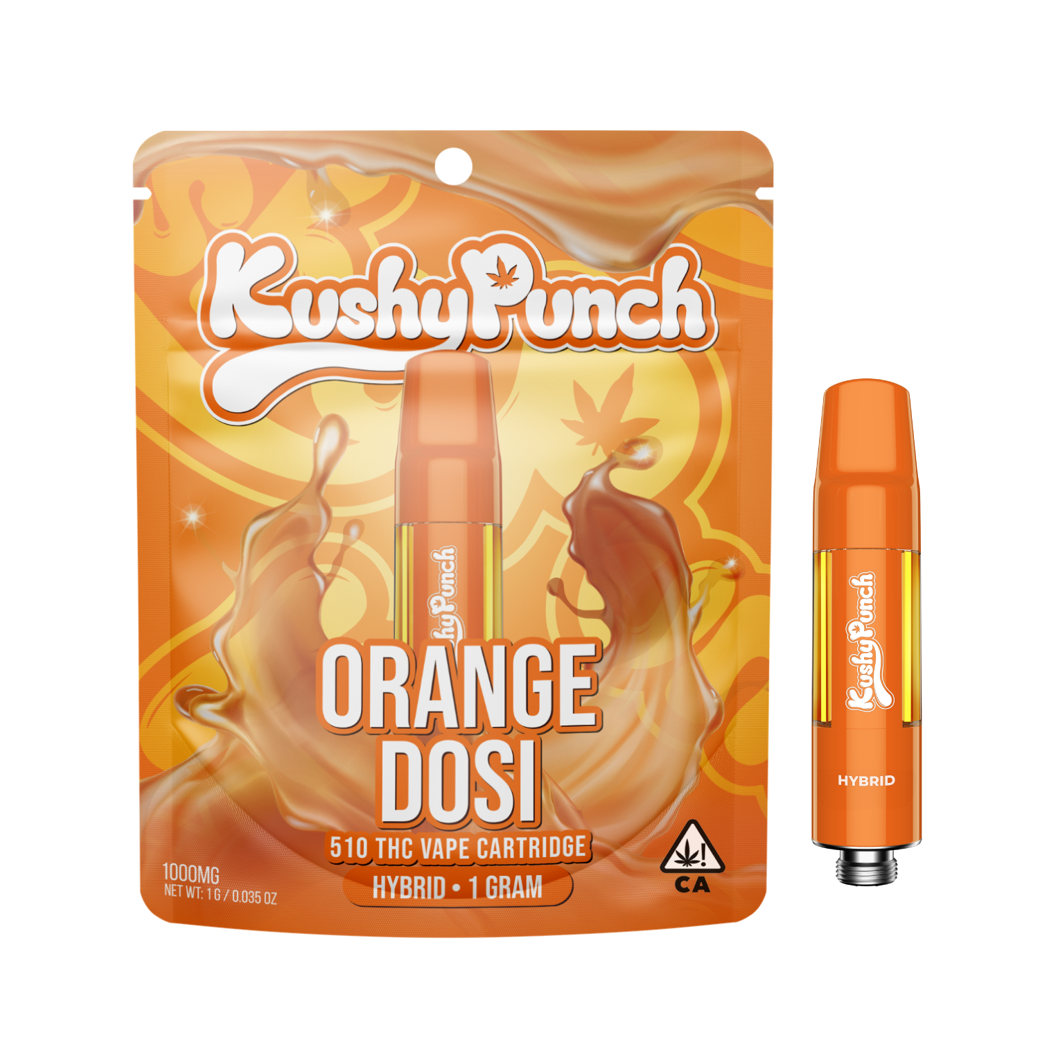 Kushy Punch Cart 1g Orange Dosi