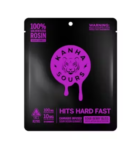 Kanha Sour Berry Bliss Rosin Gummies 100mg 10pk
