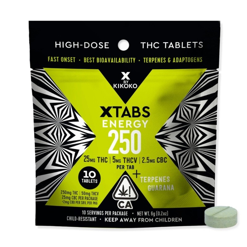 Kikoko Energy 10:2:1 THC:THC-v:CBC XTabs 10ct 325 mg