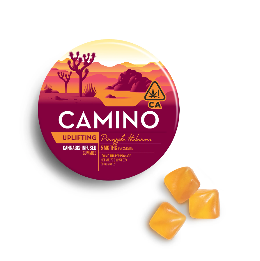 5mg Camino 'Uplifting' Pineapple Habanero Gummies 100mg THC total