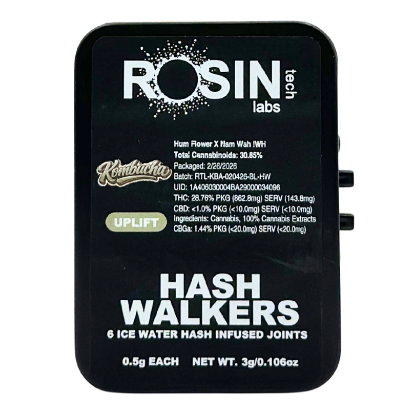 Rosin Tech Labs - Hash Walkers - Kombucha - Infused Preroll Pack - 6pk - 0.3g