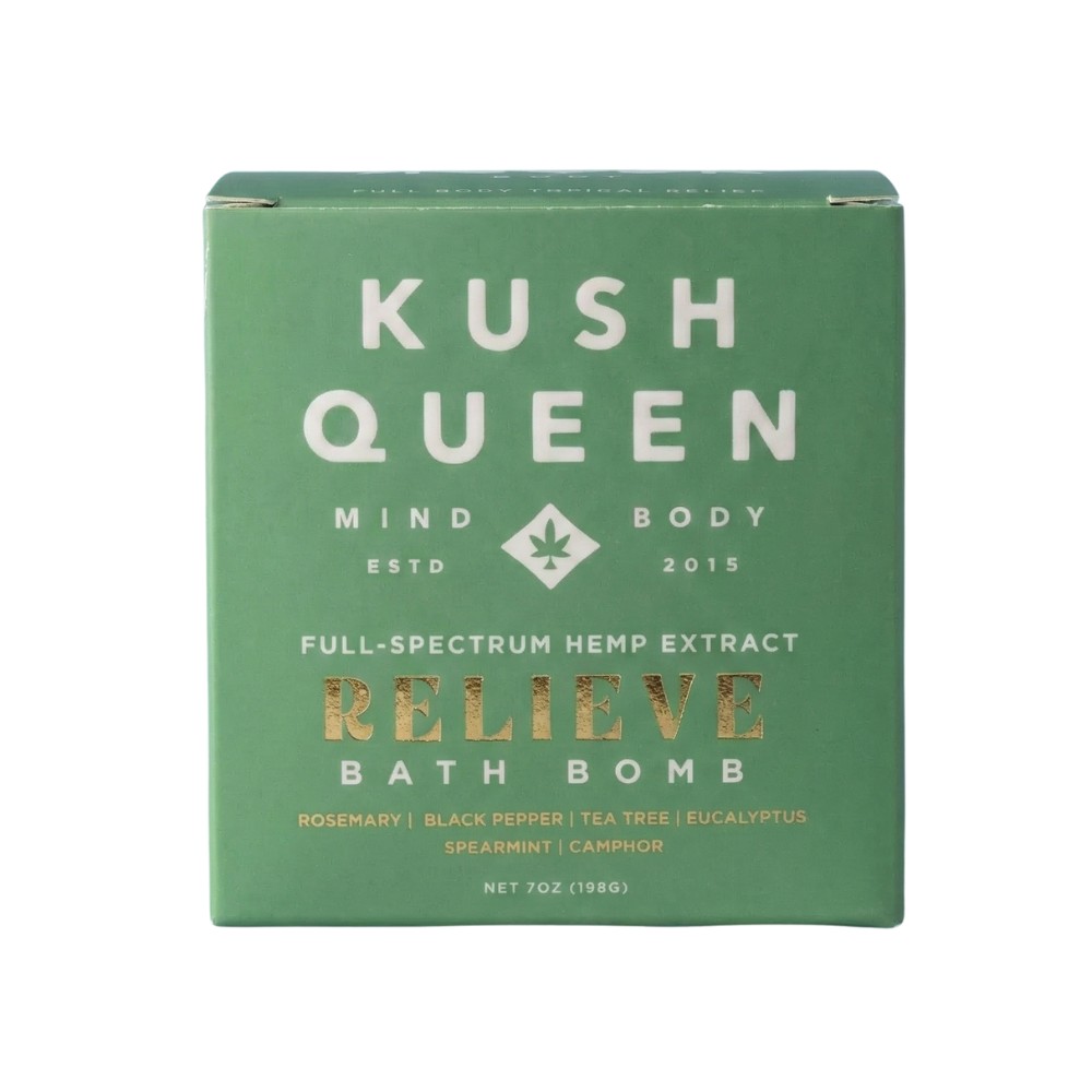 RELIEVE BATH BOMB - LEMON OZK - KUSH QUEEN