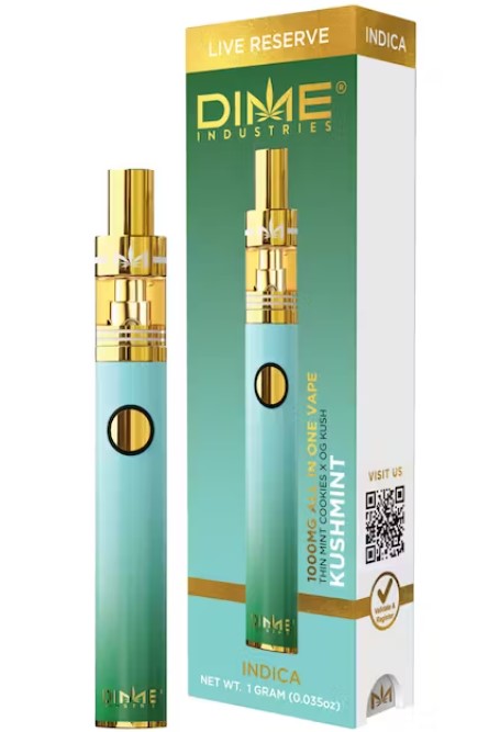 Dime 1g Kushmints Live Resin All In One Disposable