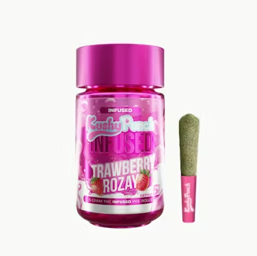 Kushy Infused 5pk Prerolls 2.5g Strawberry Rozay