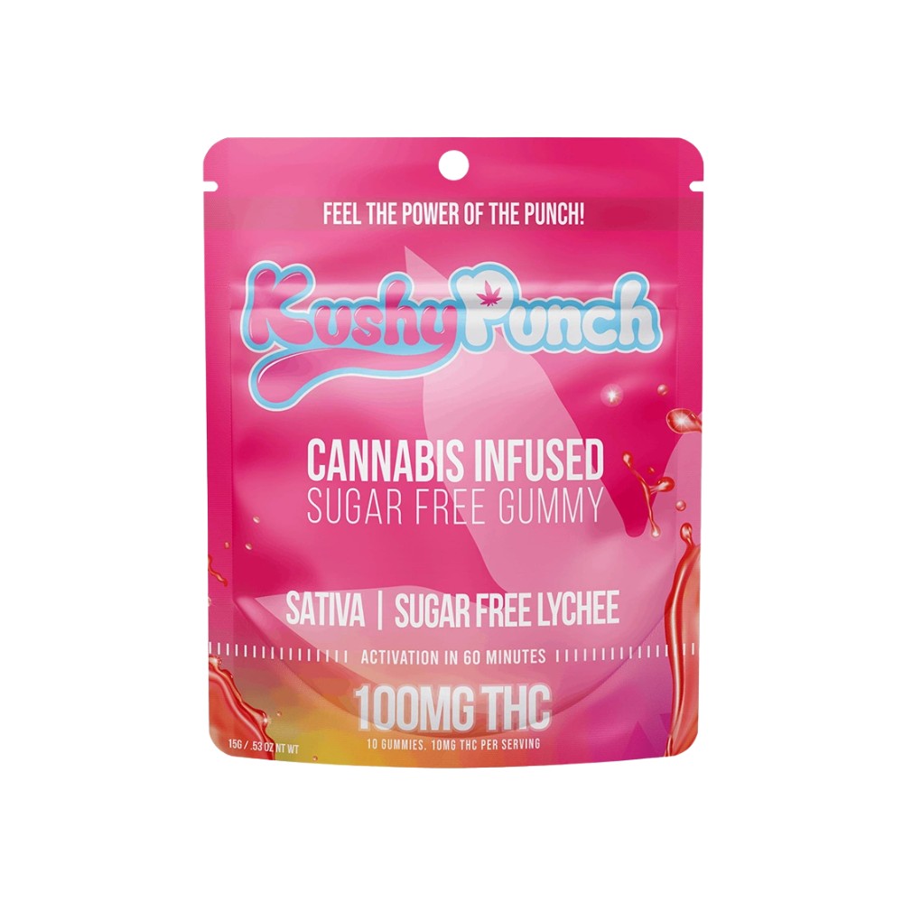 SUGAR FREE SATIVA - LYCHEE 100MG - KUSHY PUNCH