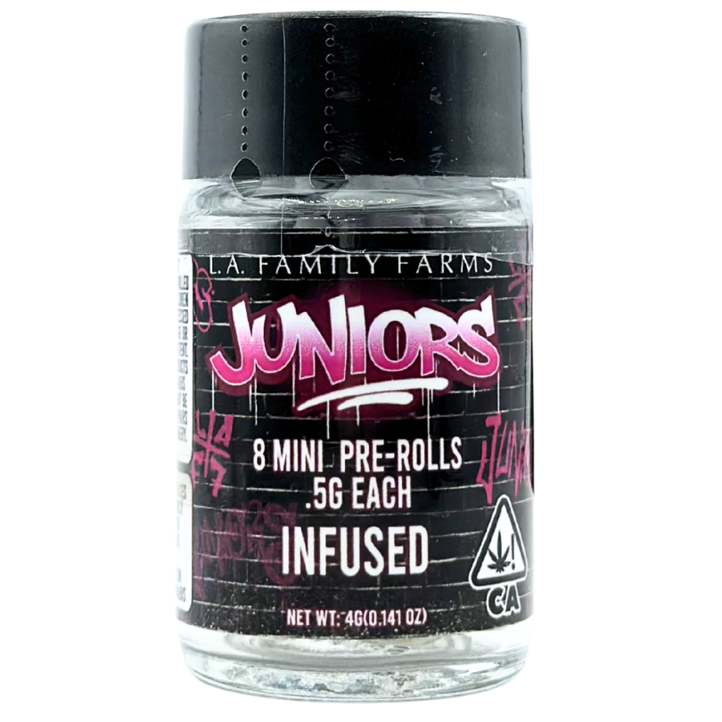 LA Family Farms - Juniors - Lemon Z x Strawberry Jam - Infused Preroll Pack - 8pk - 4.0g