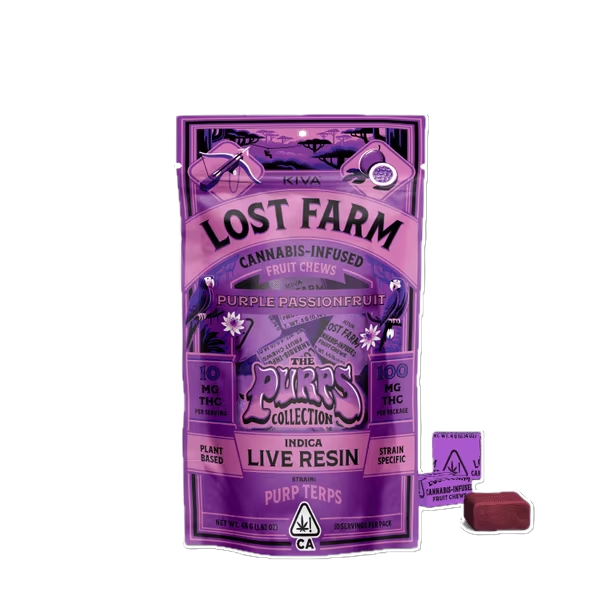 Kiva: Lost Farm - Purple Passionfruit Chews - Kiva Confections