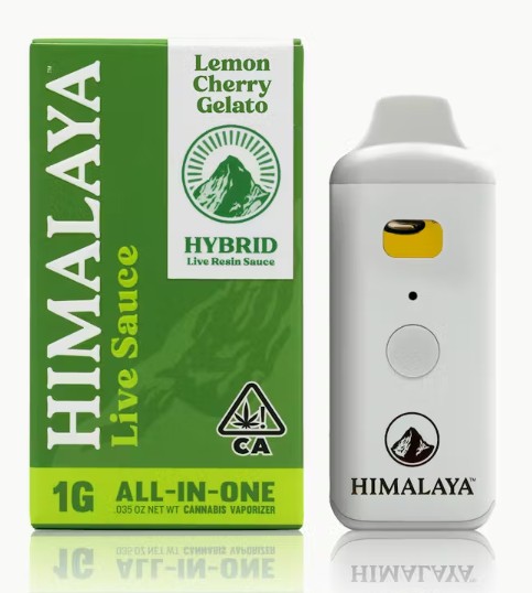 Himalaya 1g Lemon Cherry Gelato Live Sauce AIO Disposable
