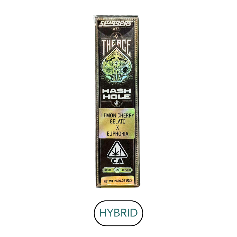 Sluggers - Hash Hole - Lemon Cherry Gelato x Euphoria - Infused Preroll - 2.0g