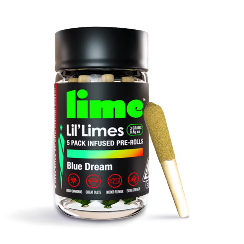 Lime - Blue Dream Infused Lil' Limes Preroll 5pk 3g