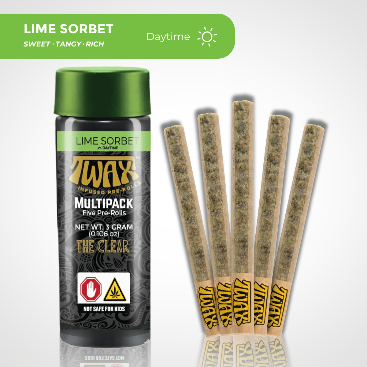 TWAX | Infused | Lime Sorbet | 3.0g (5pk)