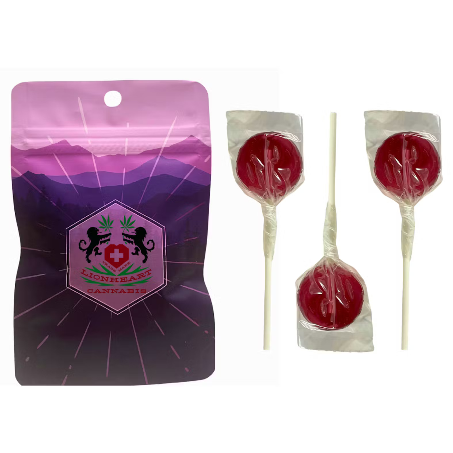 Infused Blackberry Lollipop || Lionheart || 5pk.