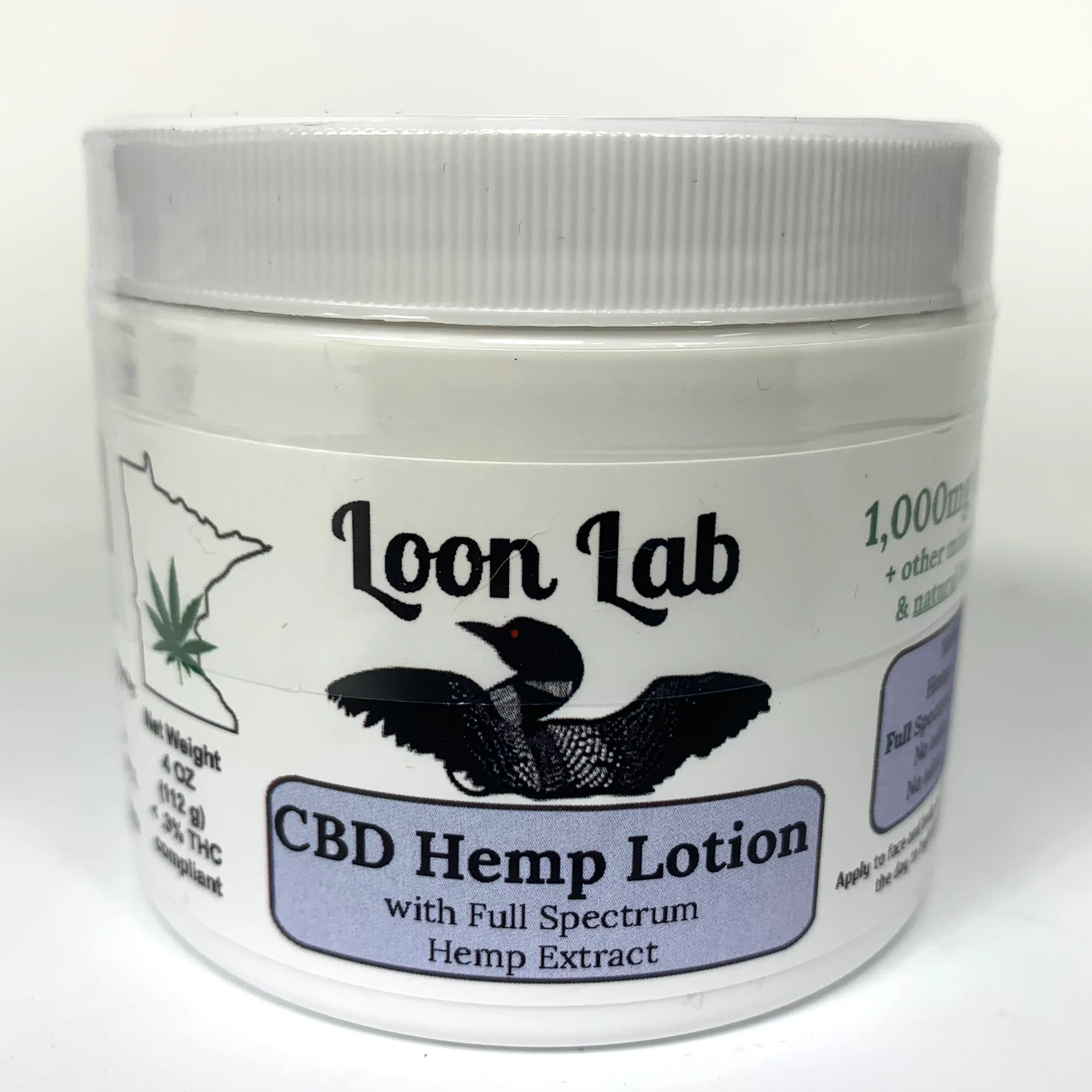 Loon Labs | CBD Hemp Lotion | 1000mg