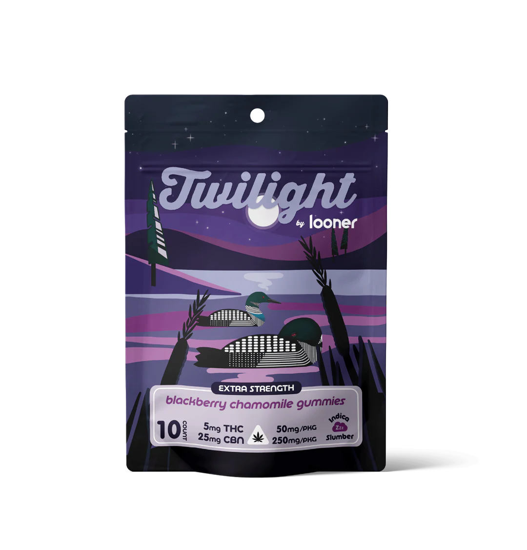 Twilight Gummies - Blackberry Chamomile 5mg THC 25mg CBN - 10 count