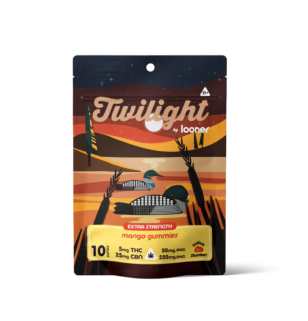 Twilight Gummies - Mango 5mg THC 25mg CBN - 10 count