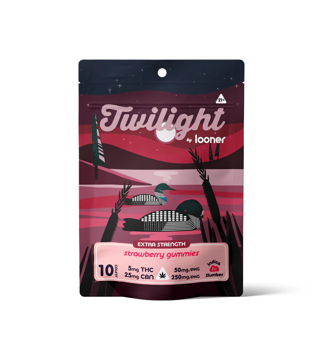 Twilight Gummies - Strawberry 5mg THC 25mg CBN -10 count