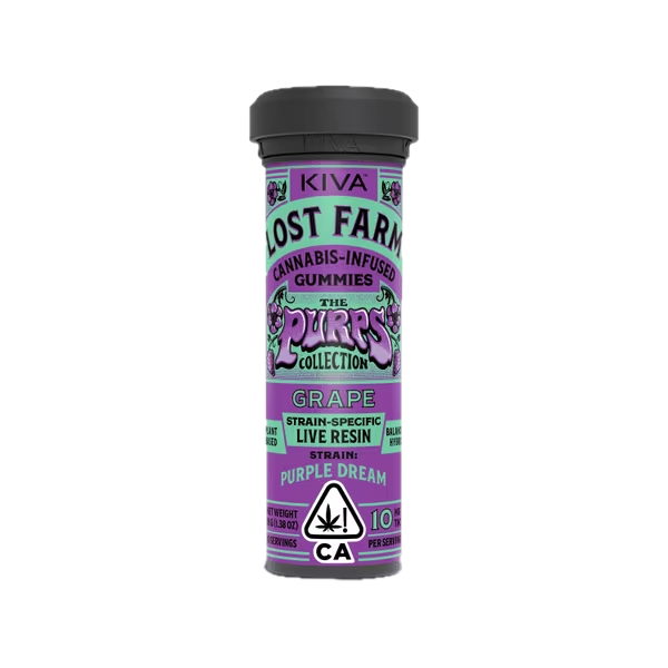 Lost Farm - Grape (Purple Dream) Live Resin Gummies 100mg