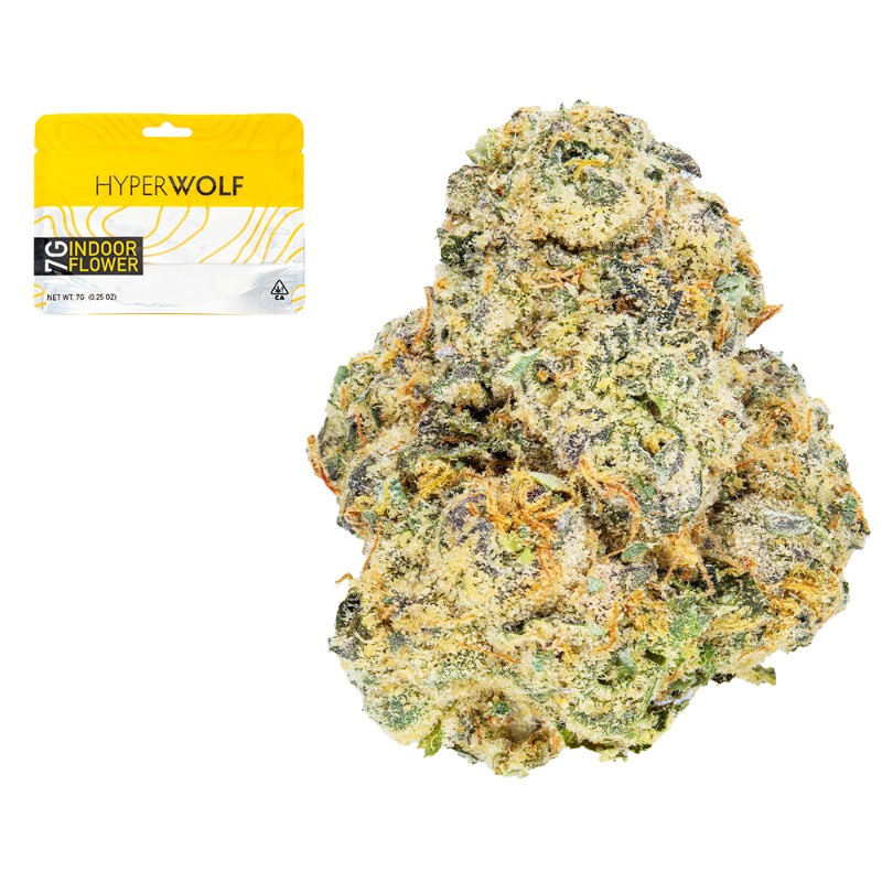 weed Hyperwolf Lowrydr x Hash Plant Quarter Ounce Flower Strain