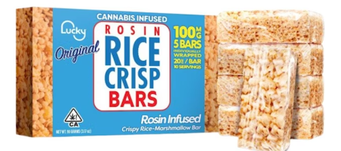 Lucky Rosin 5pk Crispy Rice Bars Original