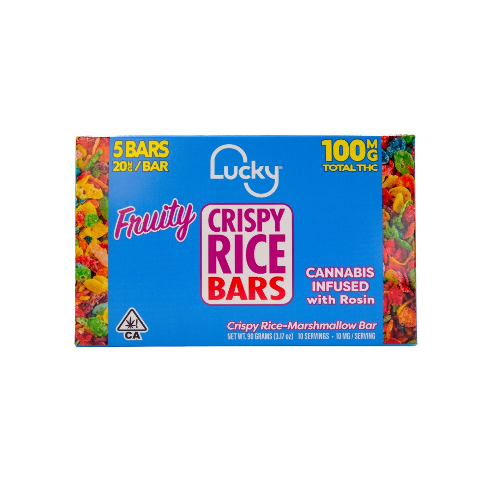 FRUITY RICE BAR 100MG - LUCKY CRISPY