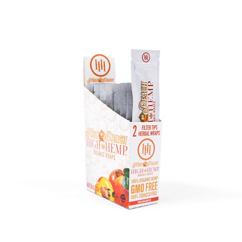High Hemp Fuzzy Peach Wraps 2pk
