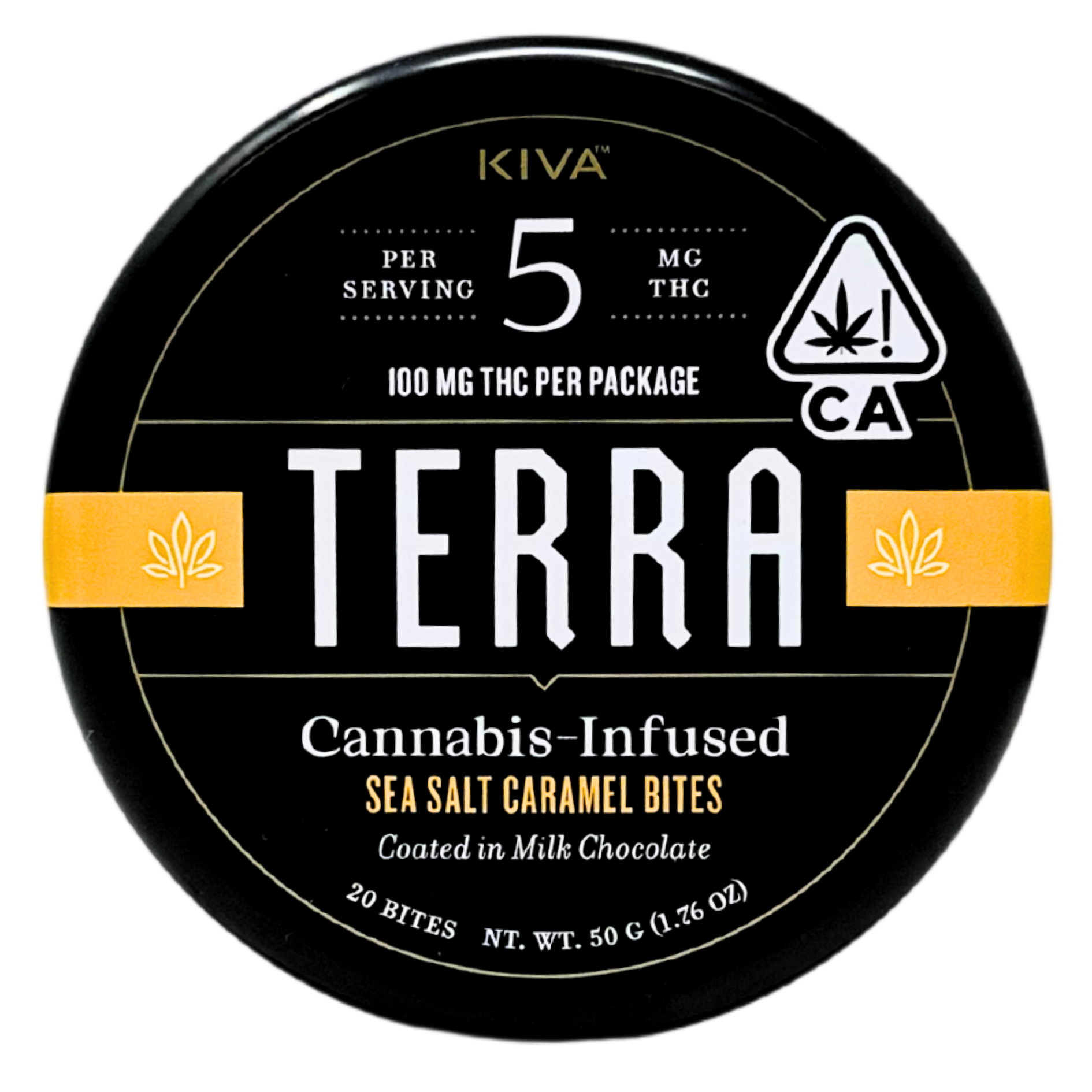 Terra Bites - Milk Chocolate Sea Salt Caramel - 20pk - 100mg