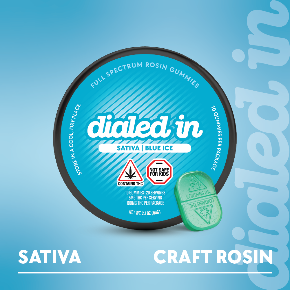 Blue Ice | Classic Sativa Gummies 100mg | TAX INCLD