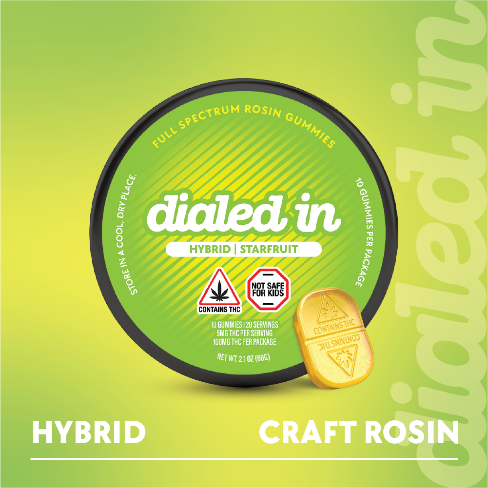 Starfruit | Classic Hybrid Rosin Gummies 100mg | TAX INCLD