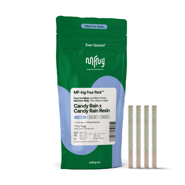 MFNY | Candy Rain X Candy Rain Resin | - Mini Infused PreRolls (4 x .75G) indica