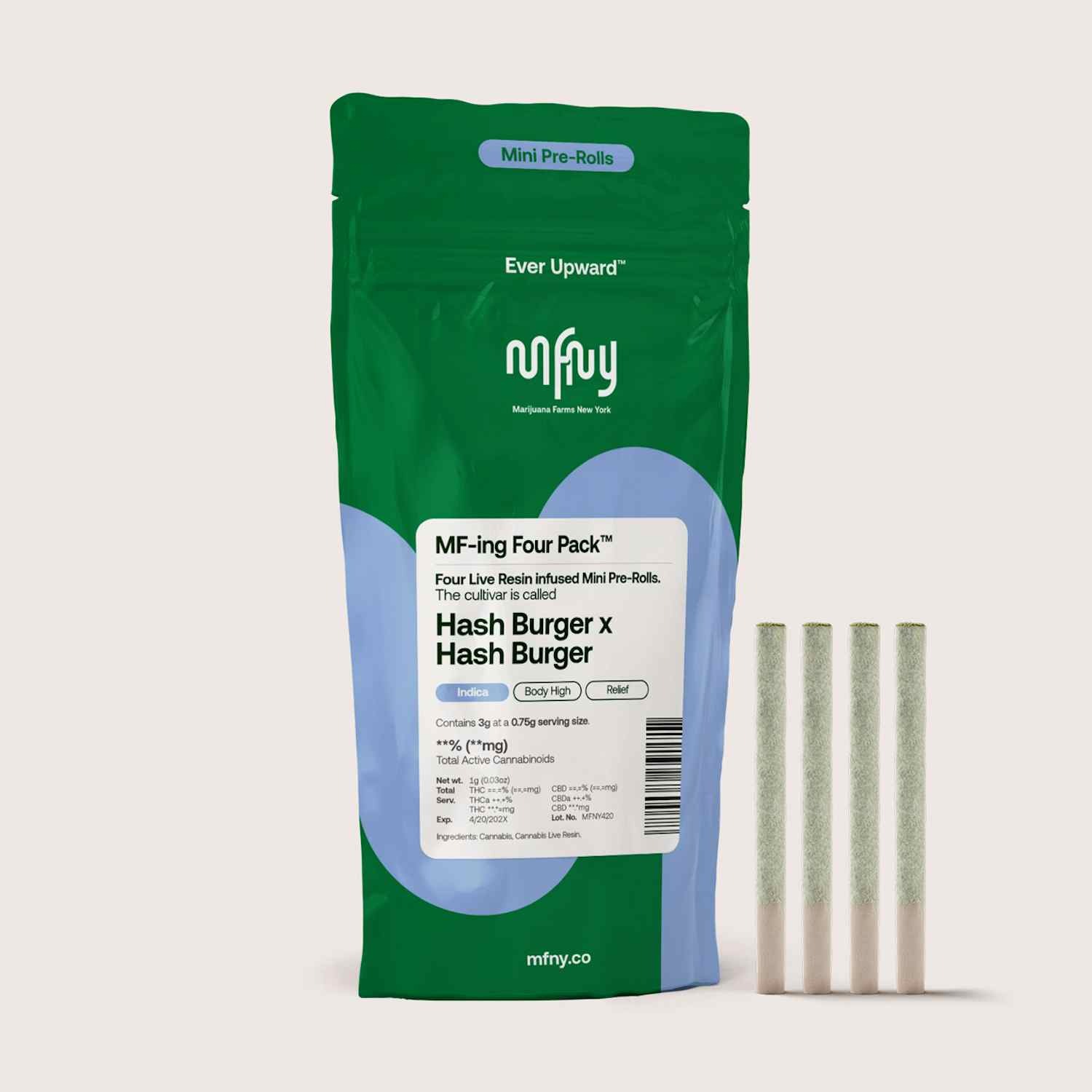 MFNY | Hash burger X Hash burger | .75G 4Pk Preroll