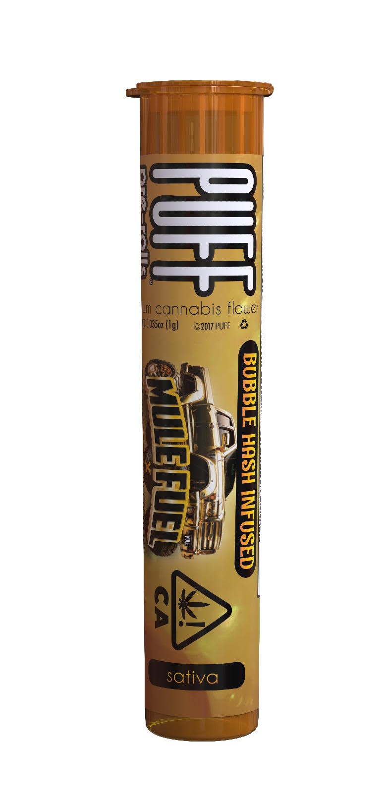 Puff | Bubble Hash Infused Pre-Rolls | Mule Fuel x Acapulco Gold | 1g