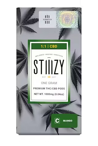 Stiiizy 1g Mango 1:1 Pod THC:CBD PD