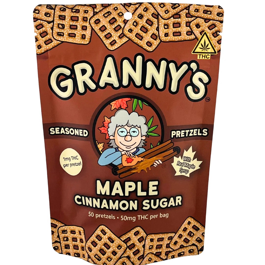 Granny's | 50mg THC Pretzels | Maple Cinnamon