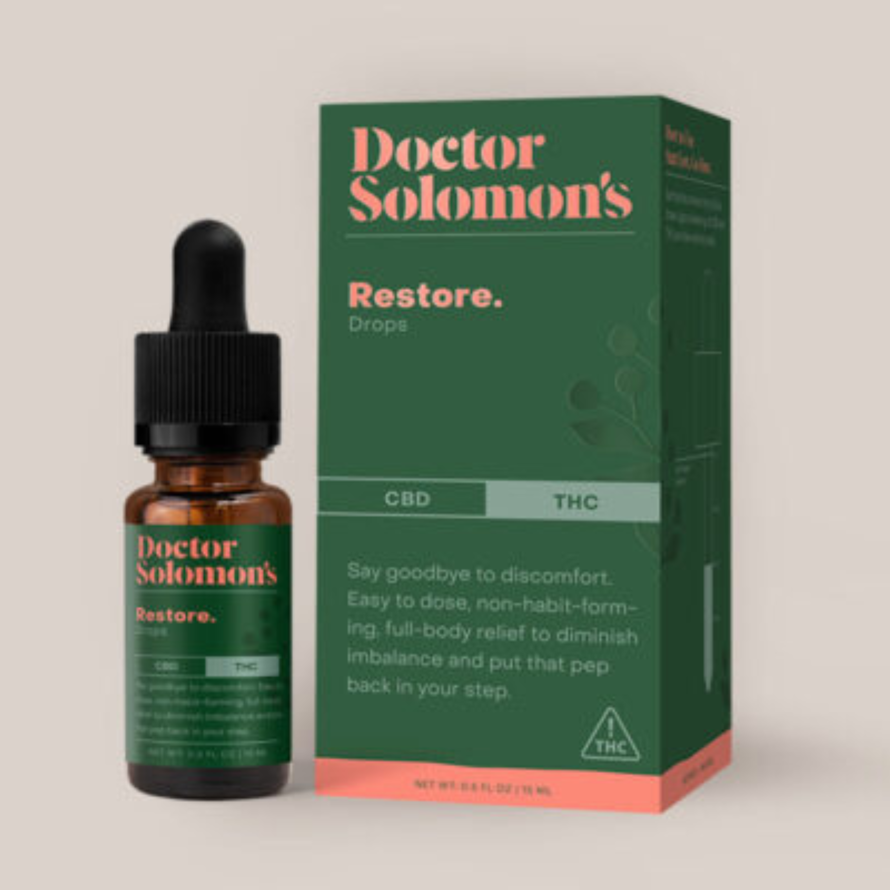 Dr. Solomon's Restore Tincture 1:1 CBD:THC | 200mg
