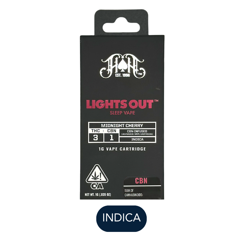 Heavy Hitters - Midnight Cherry CBN - Vape Cart - 1.0g