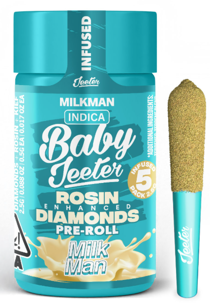 JEETER: Milkman Quad-Infused Baby Jeeter .5g Pre-Roll 5pk/2.5g (I)