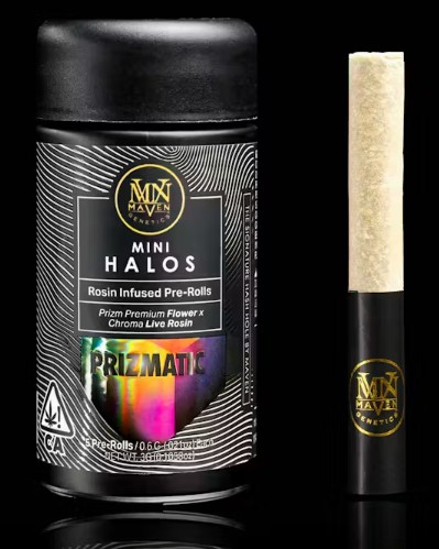 Maven .6g Prizmatic Mini Halo Infused Preroll 5pk