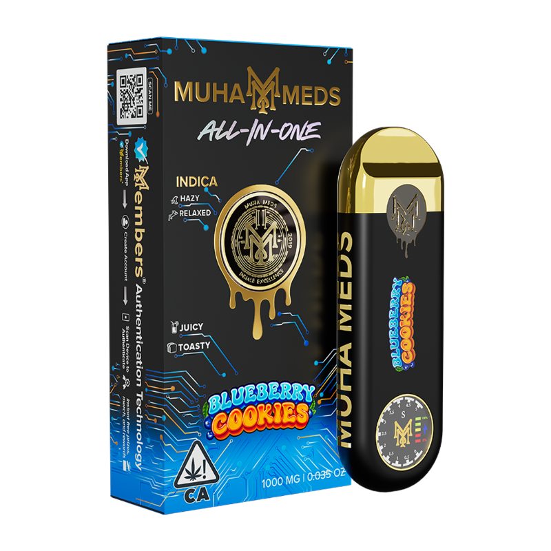 Muha Meds - Blueberry Cookies AIO 1g