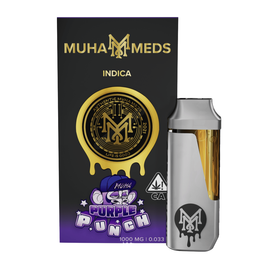 Muha Meds Purple Punch AllInOne Vapes Strain (indica), 1g