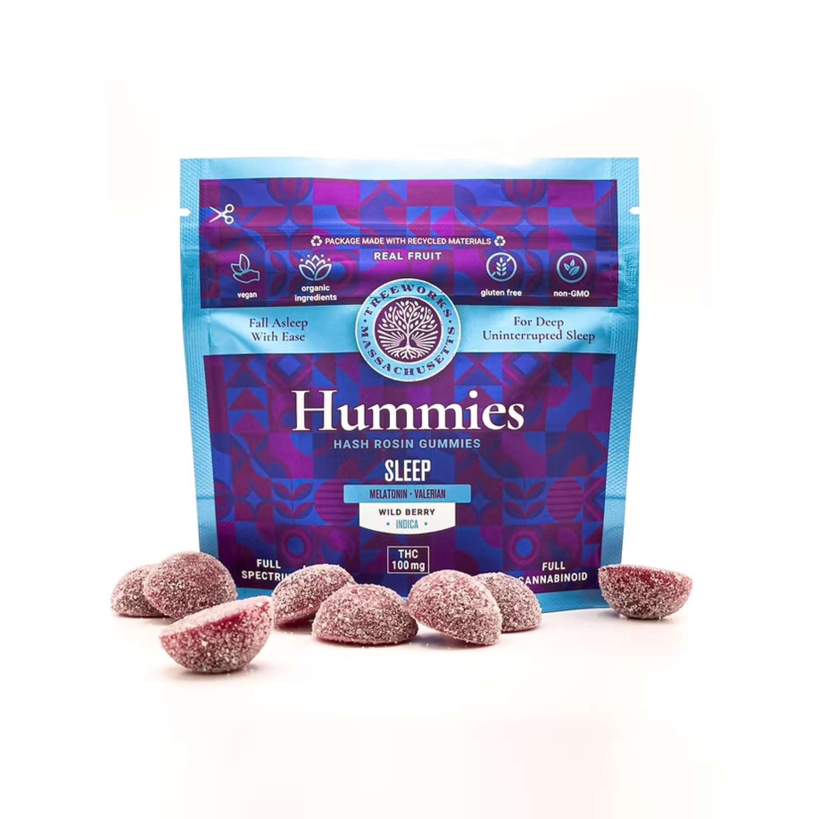 Mixed Berry *Sleep* Hash Rosin Gummies | Hummies by Treeworks